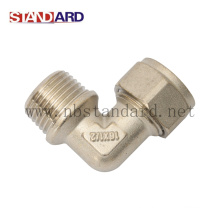 Brass Male Compression Elbow with Nickel Plated